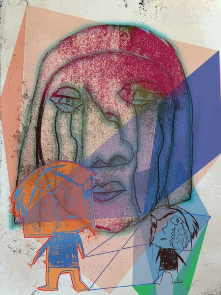 Crying Sometimes, Original Artwork by Joey Antarctica