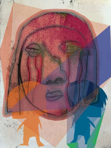 Crying Sometimes 2, Original Artwork by Joey Antarctica